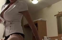 Fully clothed nurse gets fucked by patient