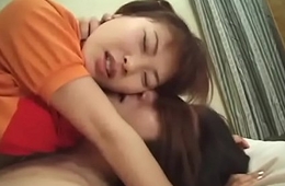 Hot minx Hikaru Hinata enjoying kissing and a hard fucking in bed