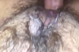 Hairy amateur Couple Anal Sex and Creampie